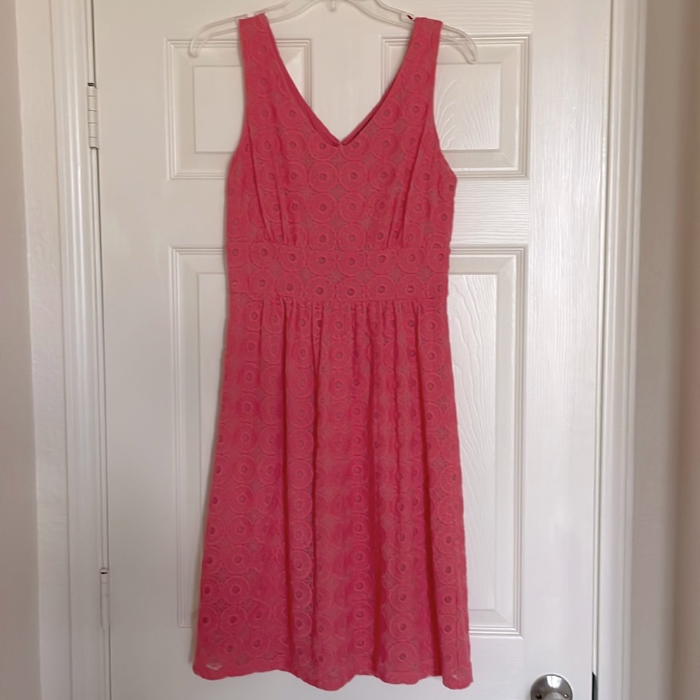 Perfect Easter Dress! Banana Republic Retro Coral A-Line dress
